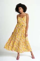 Women: Tess Pomegranate Yellow Dress
