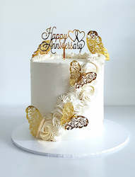 Cake: Add Gold Butterflies to your cake
