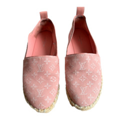 Internet only: Louis Vuitton Pink Denim espadrilles