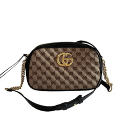 Internet only: Gucci GG Canvas Marmont Small Camera Bag