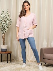 Tops: SIENNA - Button Front Jacket Top