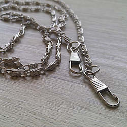 Leather good: 1 x Silver Chain - Bag Handle