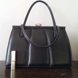 Leather good: Vintage Bag - Black Ladies Handbag
