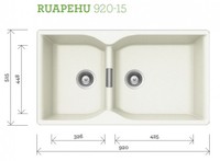 Products: Ruapehu 920-15, alpina ecogranit sink - white