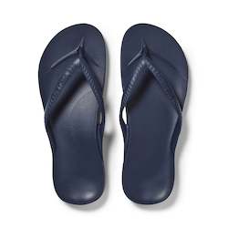 Footwear: Arch Support Jandals - Classic - Navy
