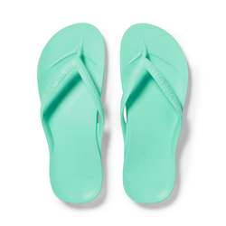Footwear: Arch Support Jandals - Classic - Mint