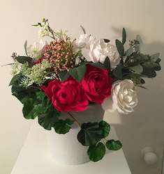 Flower: Red and White Roses & Peonies - Paper Flowers