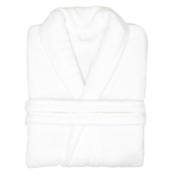 Products: Bailey + Gray Luxurious White Fleece Bathrobe