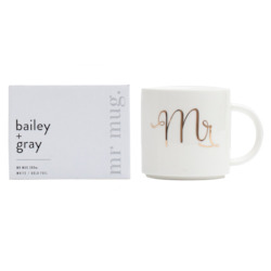 Products: Bailey + Gray MR Mug with gold foil
