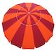 Carnivale 240cm Beach Umbrella - Orange & Red