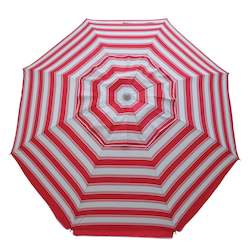 All: Daytripper 210cm Beach Umbrella - White & Red