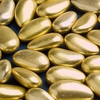 Sugared Almonds - 250 Gold coloured