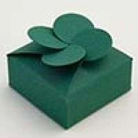 Event, recreational or promotional, management: Petal top favour box - Forest Green