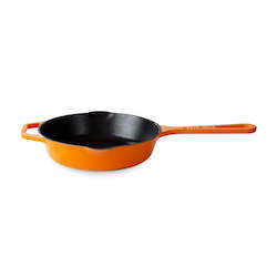 Cast Iron Skillet Pan in Orange