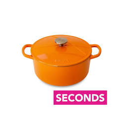 Seconds: Orange Cast Iron Dutch Oven