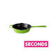 Seconds: Green Cast Iron Skillet Pan