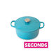 Seconds: Blue Cast Iron Dutch Oven