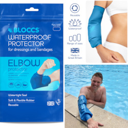 Elbow Covers: BloccsÂ® Waterproof PICC Line & Elbow Cover, Swim, Shower & Bathe