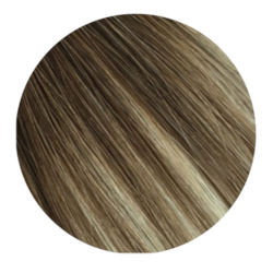 Clip In Hair Extensions: Rooted Balayage #T4-8/60 Clip In Hair Extensions