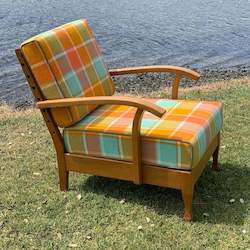 Home Page: Restored woolen blanket chair
