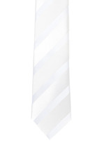 Clothing accessory: White, White Stripe - Bow Tie the Knot