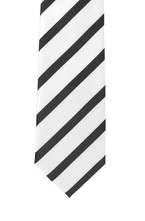 White, Black Stripe - Bow Tie the Knot