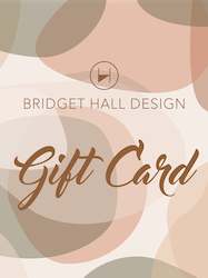Artwork preparation: Bridget Hall Design Gift Card