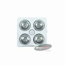 Electrical goods: HLF-4-1-WH Heat light fan unit 4-1 white â100mm