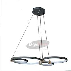 Electrical goods: CD20123ABW4-R LED Round Black  Horizontal Pendant Light