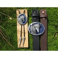 Clothing accessories: WESTERN BUCKLE, BOLO TIE & LEATHER BELT GIFT SET 3