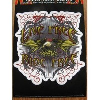 Live Free Ride Free Eagle Decal Sticker