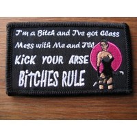 Clothing accessories: Bitches Rule Embroidered Patch