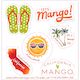 California Mango Stickers (2 sheets)
