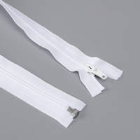 Canvas goods: 10 coil - open ended zip 300cm- white