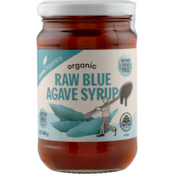 Health food wholesaling: Organic Raw Blue Agave Syrup 400g - 400g