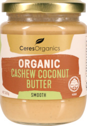 Health food wholesaling: Organic Cashew Coconut Butter, Smooth - 220g