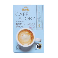 Snack: AGF Blendy CAFE LATORY decaf latte 6 sticks
