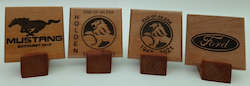 Coasters: NZ Rimu Coasters Ford / Mustang / Holden