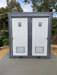 Portable Toilet Bathroom: DOUBLE TOILET WITH BASIN - IN STOCK READY TO GO!