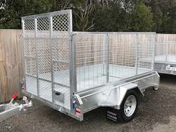 Frontpage: 8x5 Single Axle 900mm Cage High Ramped Tilt Trailer - GIVE US A CALL