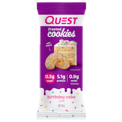 Quest Birthday Birthday Cake Frosted Cookies Pack Single