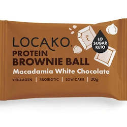 Cafe: Locak Protein Brownie Balls - Macadamia White Chocolate