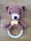 Crocheted Bear Ring Rattle