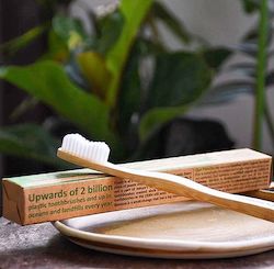 Toothbrush -  brush with bamboo