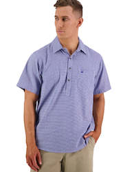 Protective clothing: SWANNDRI Paihia Shirt Blue Houndstooth