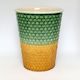 Coffee Cup - Jade & Gold Dimple