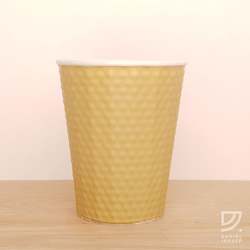 Dimple Range: Coffee Cup - Gold Dimple