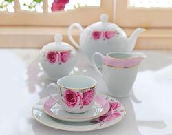 Wholesaling, all products (excluding storage and handling of goods): Tea set - Rose Flower (17pcs)