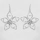 Sterling Silver Sculptured Flower Earrings