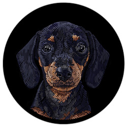 Creative art: Doggieology Art - Dachshund